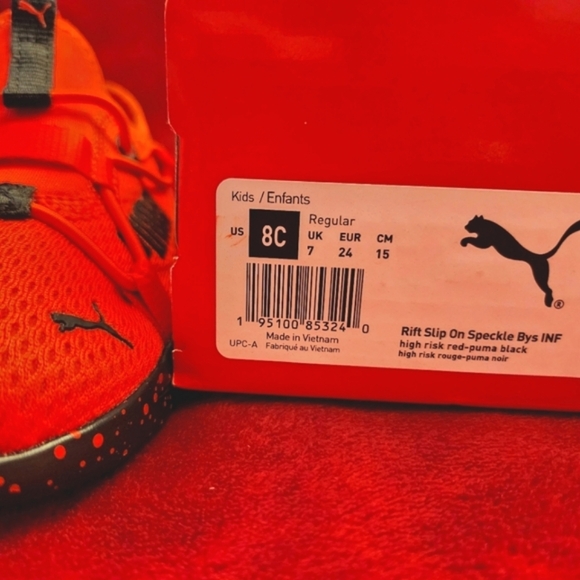 NIB Puma Rift Slip On Speckle, size 8C Toddler - Picture 5 of 5